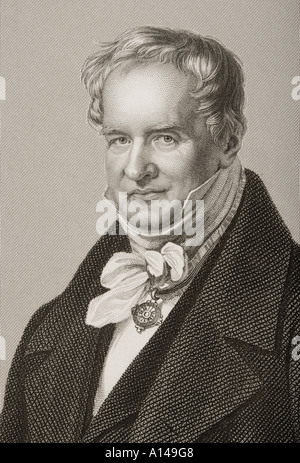 Friedrich Heinrich Alexander Humboldt, il Barone von Humboldt, 1769 - 1859. Polymath prussiano, geografo naturalista, explorer, Foto Stock