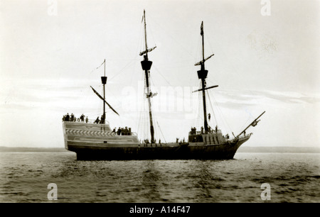 Riproduzione di Massachusetts Bay Colony nave Arabella Foto Stock