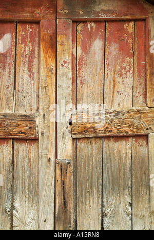 Vecchia porta di legno Italia EU Europe Foto Stock