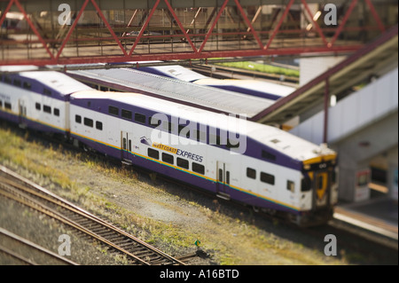 Vancouver British Columbia Canada West Coast Express treno dei pendolari Foto Stock