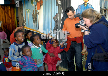Alexandra township di Johannesburg in Sud Africa Foto Stock