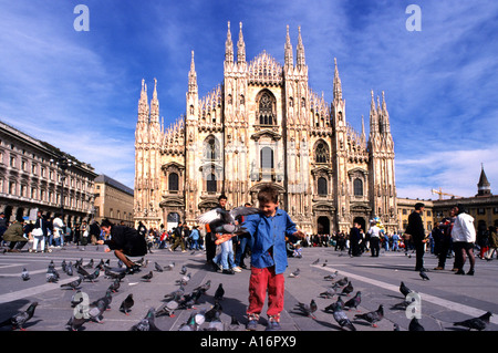Duomo Cattedrale di Milano (Cattedrale Metropolitana-Basilica della Natività di Santa Maria - Basilica cattedrale metropolitana di Santa Maria Nascente) Ita Foto Stock