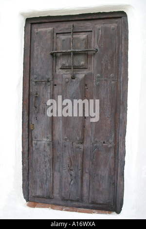 Porta in legno Foto Stock
