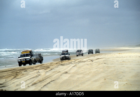 4 ruote motrici sulla spiaggia Foto Stock