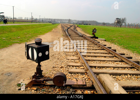 Il campo di concentramento di Auschwitz, Oswiecim, Polonia. Foto Stock