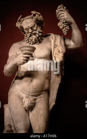 Dioniso dio del vino Bacco romano greco di Dioniso Foto Stock