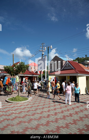 Vista del centro commerciale esplanade st. george grenada west indies Foto Stock