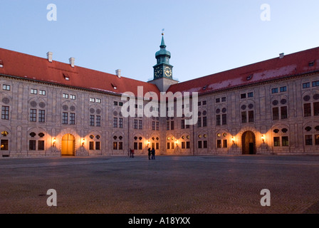 Cortile nel ex Residenz Monaco di Baviera Baviera Germania Foto Stock