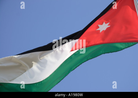 Il flag di Giordani Foto Stock