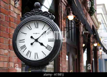 Orologio in Magog Québec Canada Foto Stock