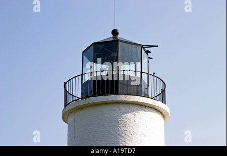 In alto di nuovo Presque Isle faro Foto Stock