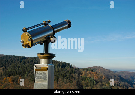 Il telescopio, vista dal Castello Hohenlimburg, Nord Reno-Westfalia, Germania Foto Stock