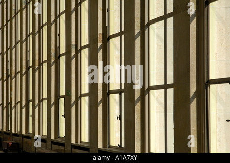 Windows gallery, Palais des Nations, sede delle Nazioni Unite di Ginevra, Svizzera Foto Stock