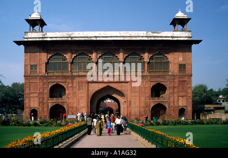 Il Forte rosso Lal Qila in Delhi India Foto Stock