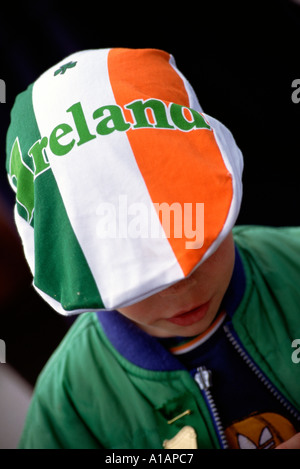 La festa di San Patrizio, parte occidentale di Belfast, Irlanda del Nord Foto Stock