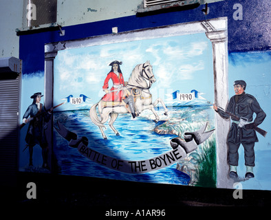 Murale lealisti Belfast Irlanda del Nord Foto Stock