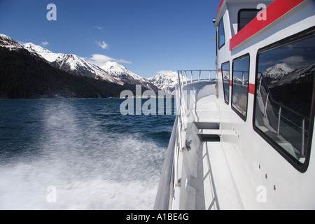 Un giro in barca attraverso motori di risurrezione baia vicino a Seward, Alaska. Foto Stock