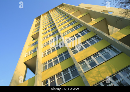 Blocco a torre nel trimestre Hansaviertel, Interbau 1957, Germania Berlino Foto Stock