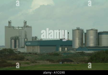 Iggesund carta e pasta di legno mulino Flimby Cumbria Inghilterra England Foto Stock