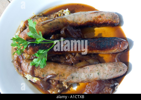 Gourmet salsicce Cumberland Foto Stock
