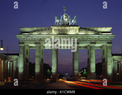 Germania Berlino Porta di Brandeburgo Foto Stock