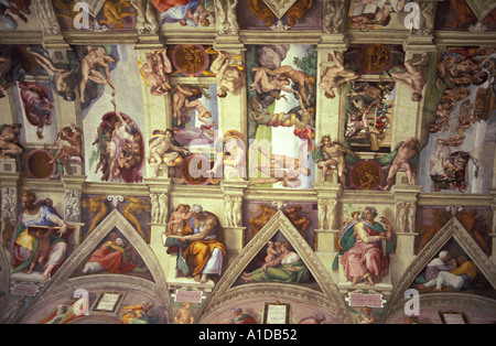 Italia Roma Vaticano Cappella Sistina Foto Stock