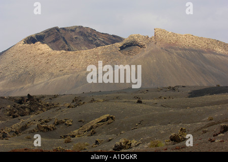 Parque Nacional de Los Volcanes Lanzarote isole Canarie Foto Stock