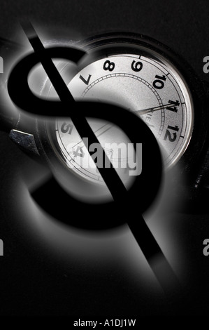 Il tempo è denaro Foto Stock