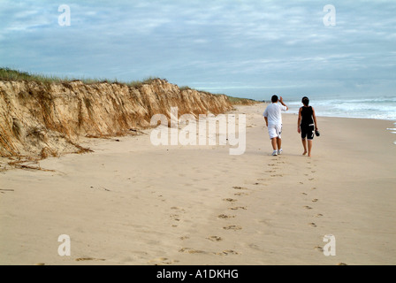 La Gold Coast di Queensland in Australia erosione spiaggia dopo le tempeste, 7 2006 foto da Bruce Miller Foto Stock