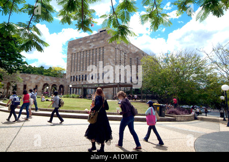 St Lucia Biblioteca del campus della University of Queensland, Australia Brisbane. 11/ 2006 foto da Bruce Miller © Foto Stock