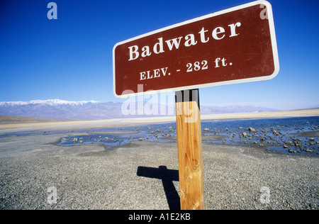 Badwater, Parco Nazionale della Valle della Morte in California Foto Stock