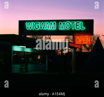 Wigwam Motel,Route 66, Holbrook, Arizona USA Foto Stock