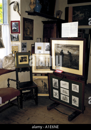 Interno di Jean-Francois Millet atelier a Barbizon Francia Foto Stock