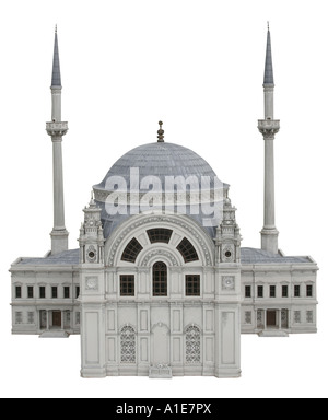 Il Dolmabahce-moschea come un modello in miniatura, Turchia Foto Stock