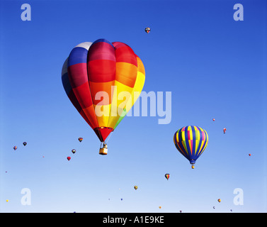 I palloni ad aria calda a Albuquerque Balloon Fiesta in Nuovo Messico USA Foto Stock