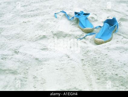 " Espadrilles " sulla spiaggia Foto Stock