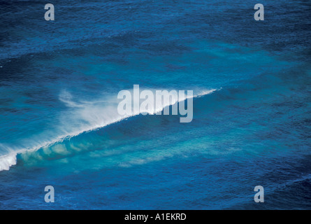 Wave rottura di Ned s Beach L'Isola di Lord Howe NSW Australia Foto Stock