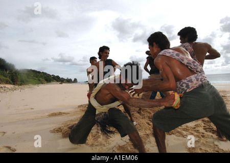 SUMBA OVEST DI INSCATOLAMENTO Dan White SUMBA Nusa Tengarra INDONESIA Foto Stock