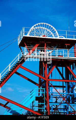 Miniera di carbone di ingranaggio di avvolgimento Leicestershire in Inghilterra Foto Stock