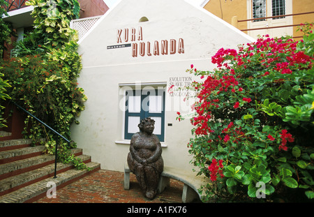 Caraibi Curacao Willemstad Museum Kura Hulanda statua del big mama Foto Stock