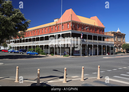 Argent Street palazzo storico hotel costruito nel 1889 Broken Hill gamma di barriera del Nuovo Galles del Sud Australia Foto Stock
