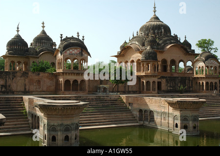 Kusum Sarovar è una delle principali attrazioni di Mathura Uttar Pradesh, India Foto Stock