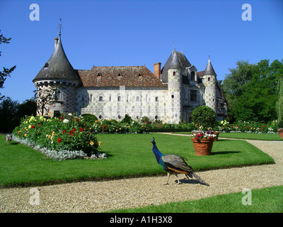 Chateau de St Germain de Livet Normandia Francia Foto Stock