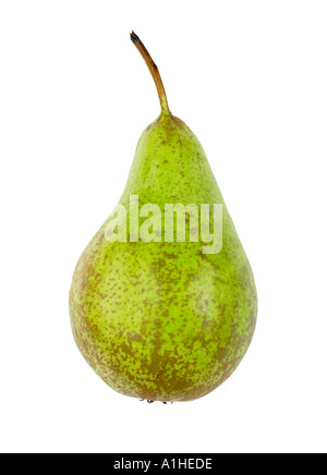 FRESH PERA su sfondo bianco Foto Stock