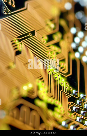 Abstract dettaglio del circuito integrato del computer Foto Stock