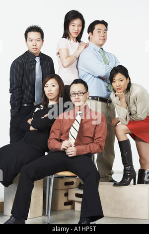 Ritratto di un gruppo di dirigenti aziendali Foto Stock