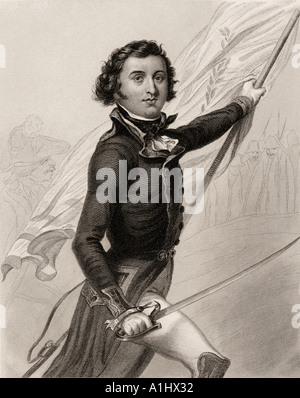 Louis Philippe, 1773 - 1850. Re dei Francesi, visto qui come un volontario nell'esercito francese. Foto Stock