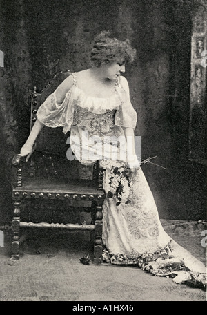 Sarah Bernhardt come Camille. Sarah Bernhardt Henriette Rosine Bernard, 1844 - 1923. L'attrice francese. Foto Stock