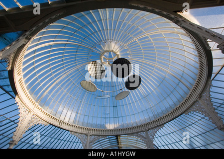 Restaurato recentemente Kibble Palace serra in Botanic Gardens Glasgow Scotland Regno Unito Foto Stock