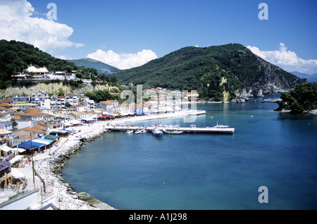 Porto di Parga Grecia Foto Stock